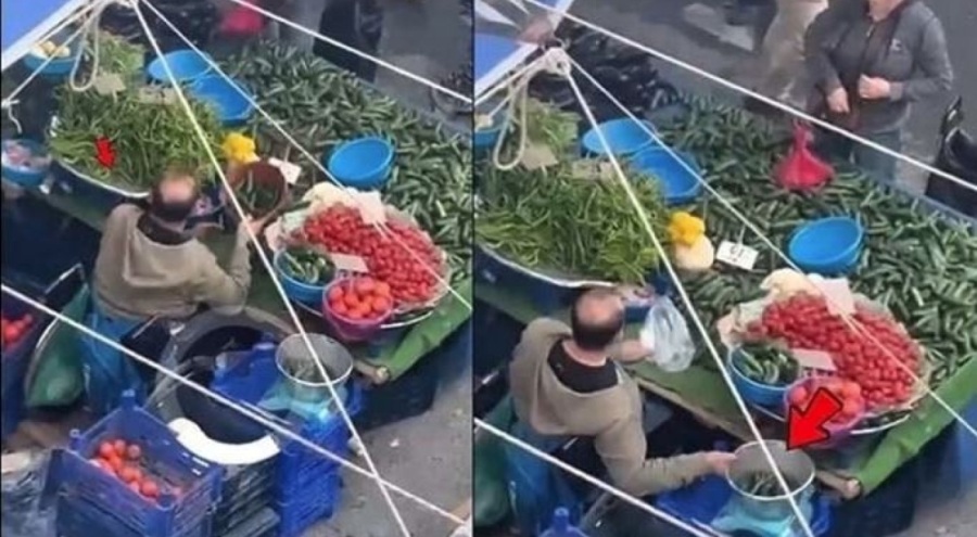 Salatalık hilesi yapan pazarcıya çifte ceza!