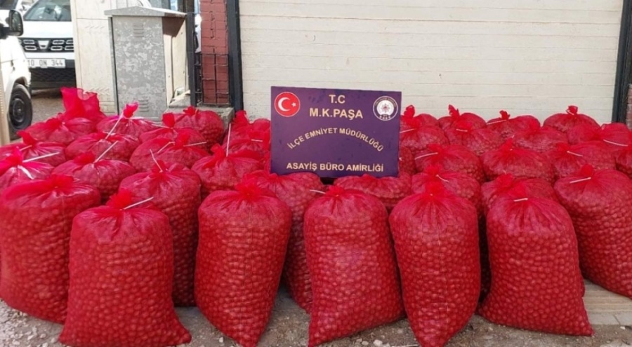 Bursa'da hırsızlar 46 çuval ceviz ile yakalandı