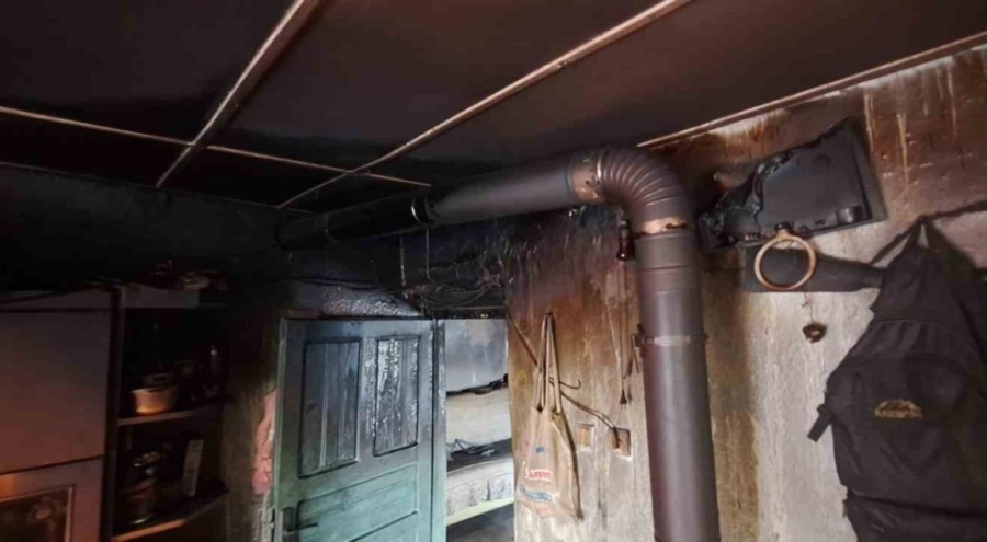 Konya'da müstakil evde yangın