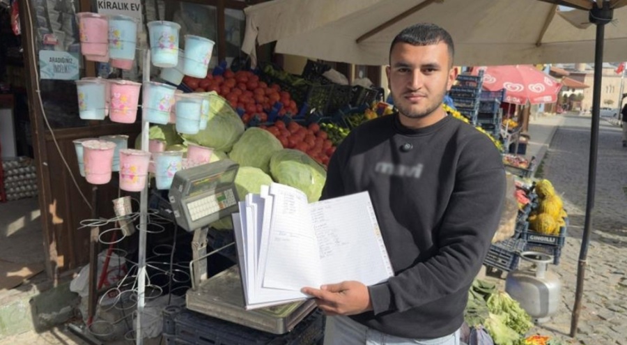 150 bin liralık veresiye defterini kapatıp kayıplara karıştı