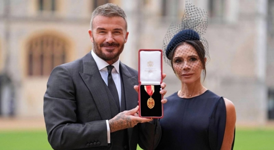 David Beckham'a şövalyelik ünvanı verildi