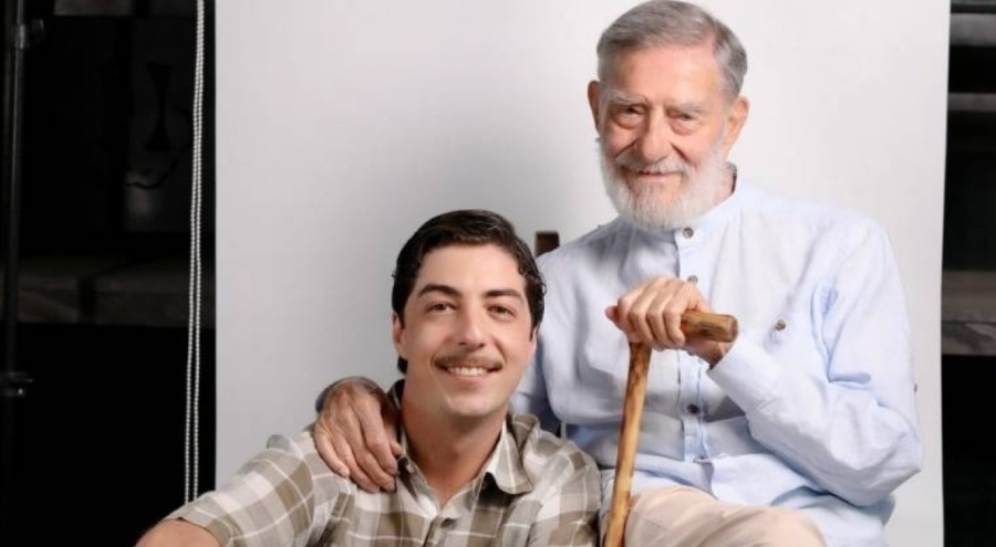 Usta oyuncu Ahmet Mekin ve torunu aynı filmde buluştu