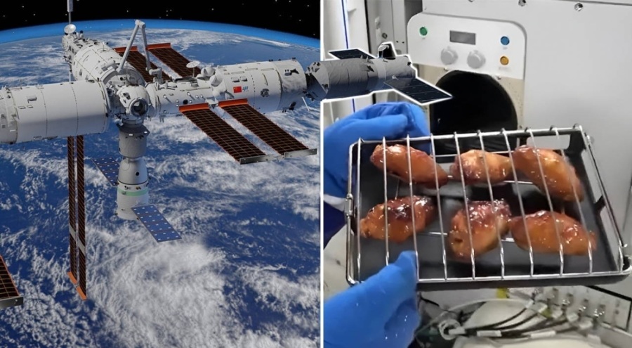 Astronotlar tarihte ilk kez uzayda ızgara yaptı!