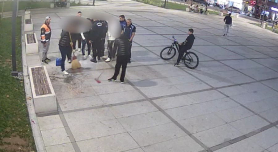 İnegöl'de çekirdek yiyip çöplerini atan gençlere ceza