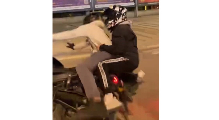 Bursa'da tehlikeli gösteri kazayla bitti