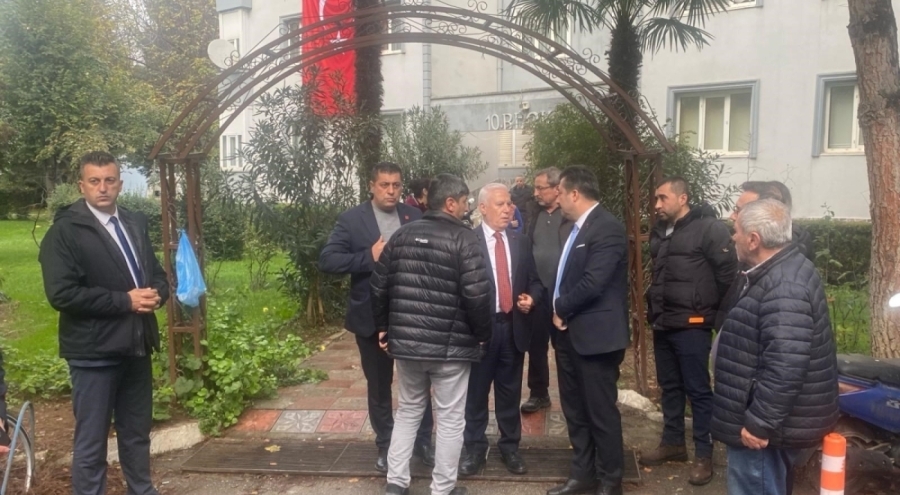 Başkan Bozbey'den şehit binbaşının ailesine ziyaret