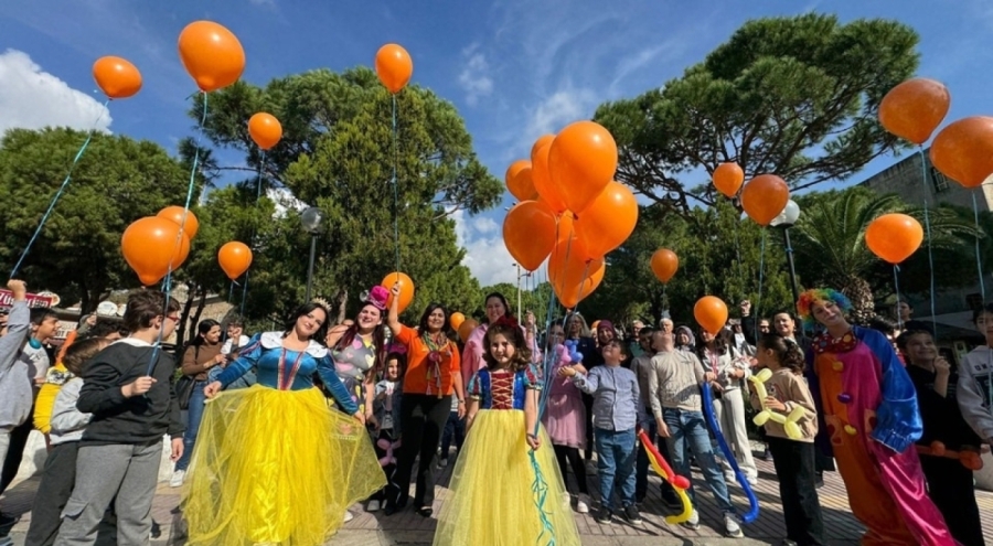 Lösemiyi yenen Masal için gökyüzüne balon bırakıldı