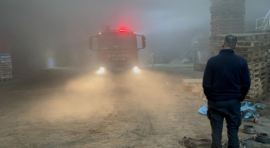 Edirne'de fabrika yangını