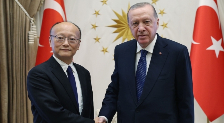 Cumhurbaşkanı Erdoğan, Asya Kalkınma Bankası Başkanı Kanda'yı kabul etti