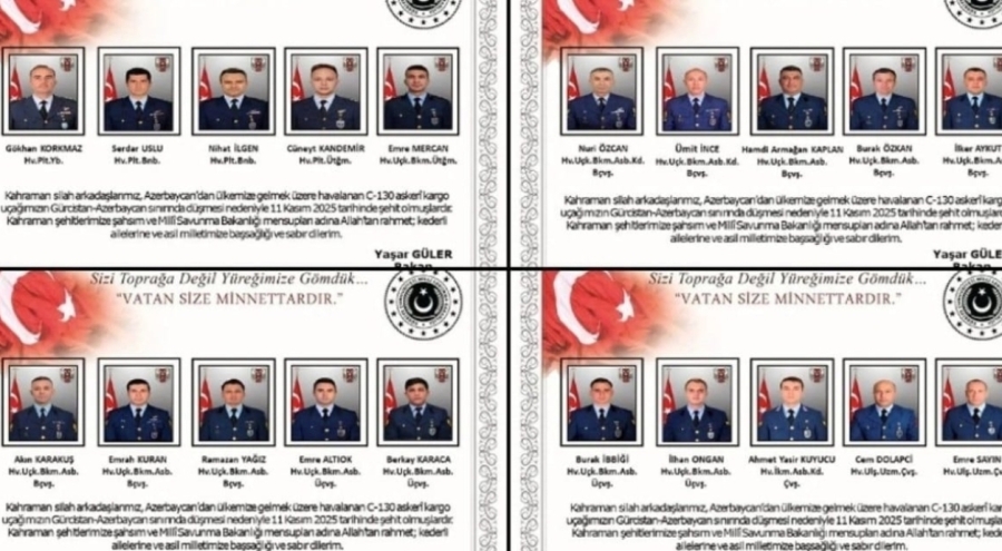 20 şehidin naaşı Türkiye'ye getirildi!