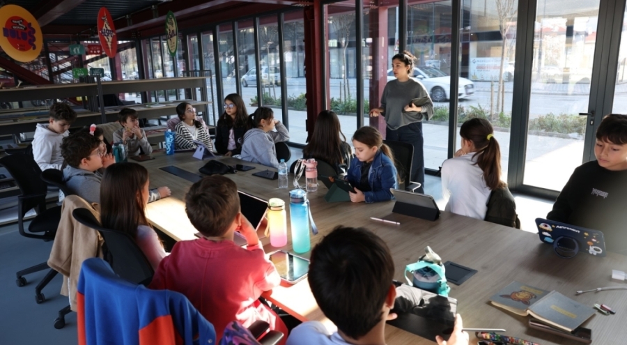 Nilüfer'de çocuklar animasyonun temellerini öğrendi