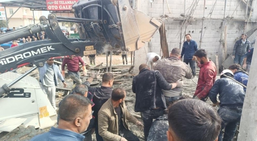 Şanlıurfa'da inşaatta çökme: Yaralı işçiler var!