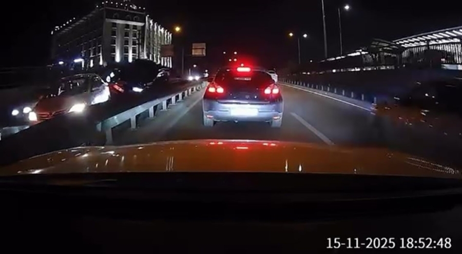 Bursa'da zincirleme kaza! O anlar kameraya yansıdı...