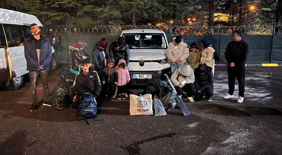 Tekirdağ'da 20 düzensiz göçmen yakalandı