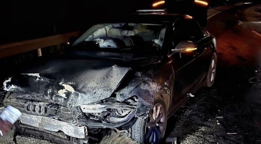 Sinop Belediye Başkanı Metin Gürbüz'ün makam aracı domuz sürüsüne çarptı