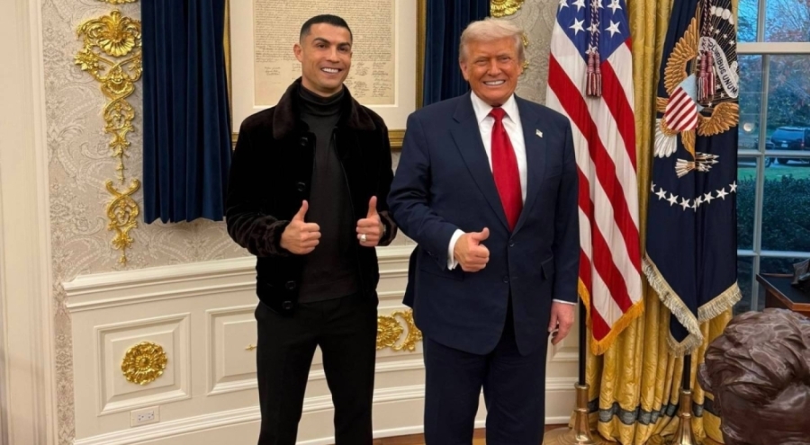 Cristiano Ronaldo ve Donald Trump Beyaz Saray'da bir arada