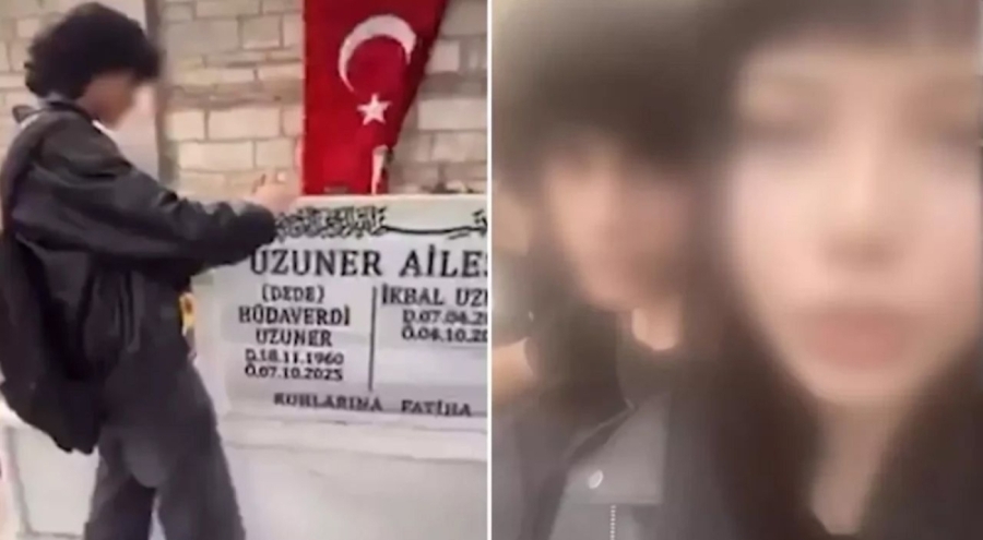 İkbal Uzuner'in mezarı başında uygunsuz hareketlerde bulunan 3 şahıs tutuklandı