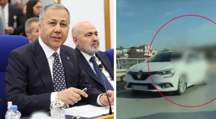 Bakan Yerlikaya 'Gereği yapıldı' sözleriyle duyurdu: Aracıyla, bir başka sürücünün önünü kesen kişi yakalandı