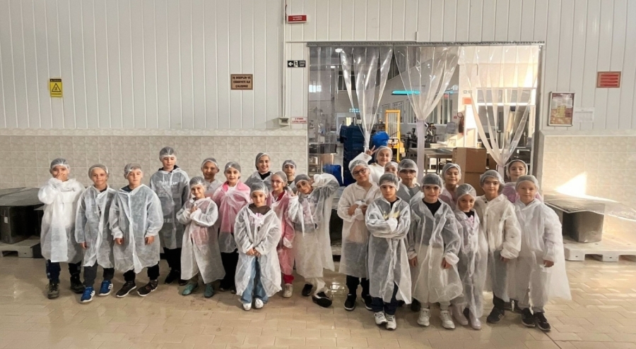 Bursa'da öğrenciler kestane şekeri üretimini yerinde gözlemledi