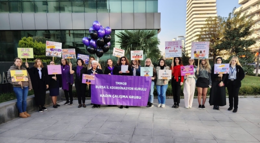 TMMOB ve BAOB kadınlarından 25 Kasım'da şiddete karşı birlik ve mücadele çağrısı