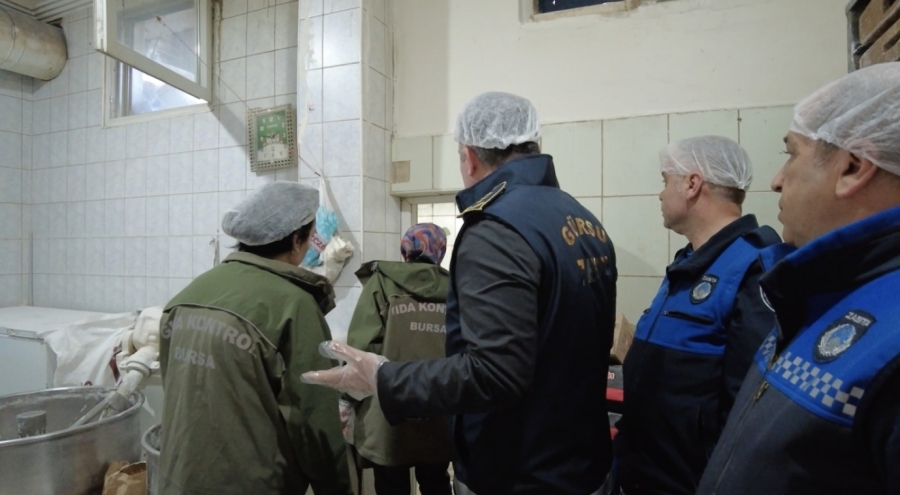 Gürsu zabıta ekiplerinden gıda denetimi