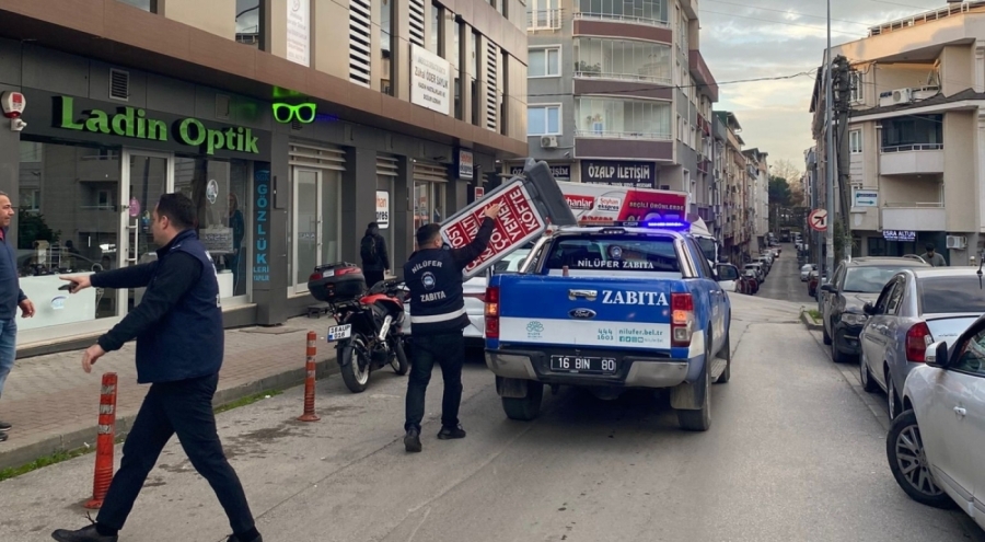 Nilüfer'de zabıtadan kapsamlı temizlik