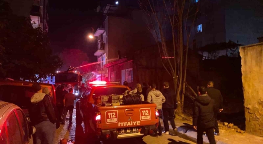 Aydın'da meydana gelen yangında yaşlı kadın evsiz kaldı