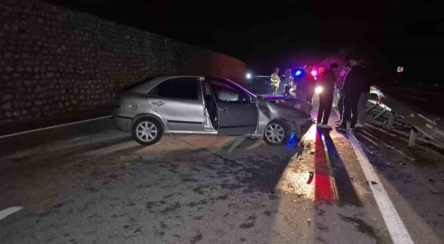 Yola çıkan yaban hayvanı kazaya sebep oldu: 4 yaralı