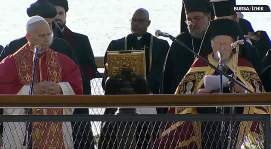 Papa 14. Leo İznik'te! Tarihi bazilikada ayin yönetti