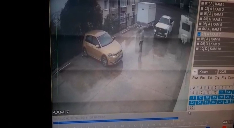 Bursa'da otomobil 10 metreden bahçeye uçtu!