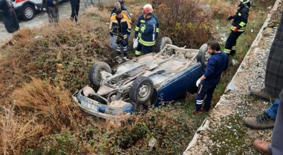 Konya'da otomobil takla attı: 1 kişi öldü