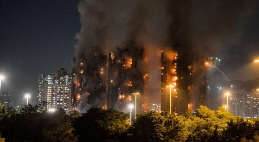 Hong Kong'daki yangın faciasına 'cinayet' tutuklamaları