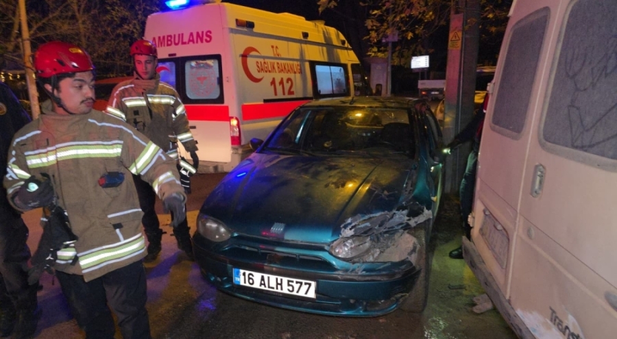 Bursa'da kontrolden çıkan araç dehşet saçtı!