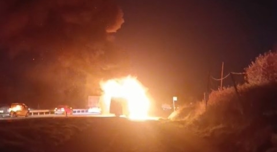 Bursa'da işçi servisi otobüsü alevlere teslim oldu