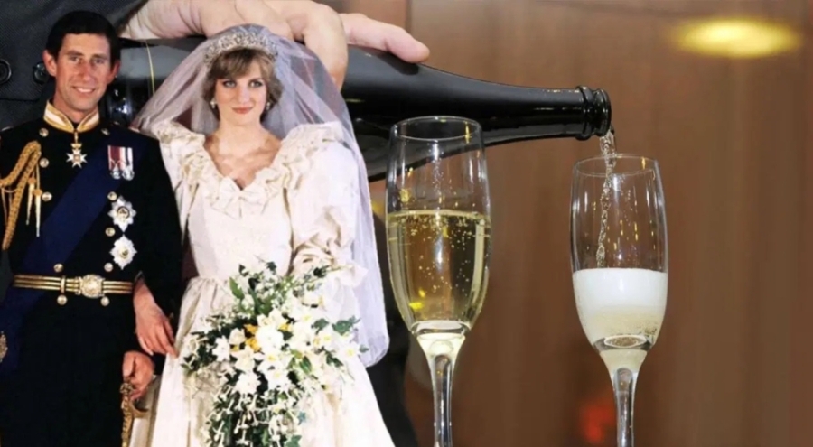 Prenses Diana ve Prens Charles'ın düğününden kalma şampanya açık arttırmada!