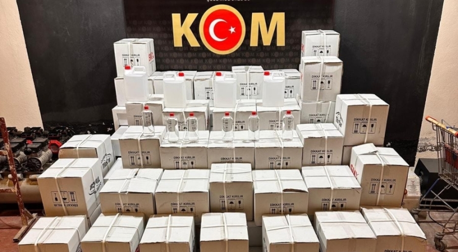 Bursa'da kaçak alkol operasyonu! 2 kişiye gözaltı