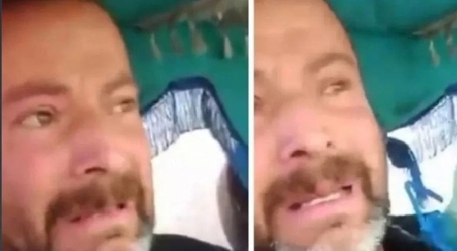 Beş çocuk babası kendini belediye önünde yaktı!