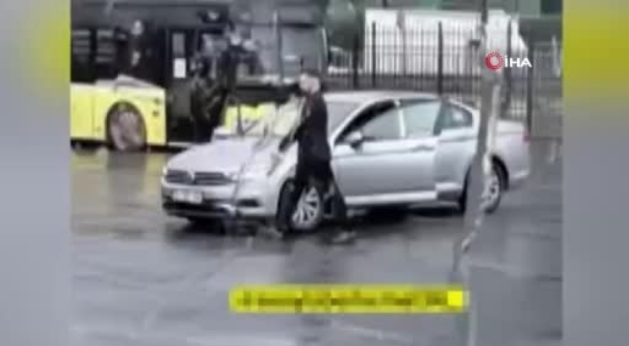 İstanbul Şişli'de İETT durağında gündüz vakti havaya ateş açan şüpheli yakalandı