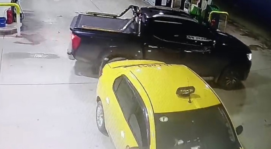 Bursa'da gasbedilen taksinin yeni görüntüleri ortaya çıktı