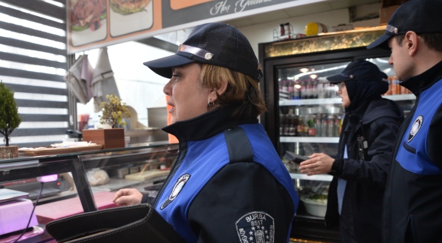 Bursa Harmancık'ta zabıtadan sıkı denetim