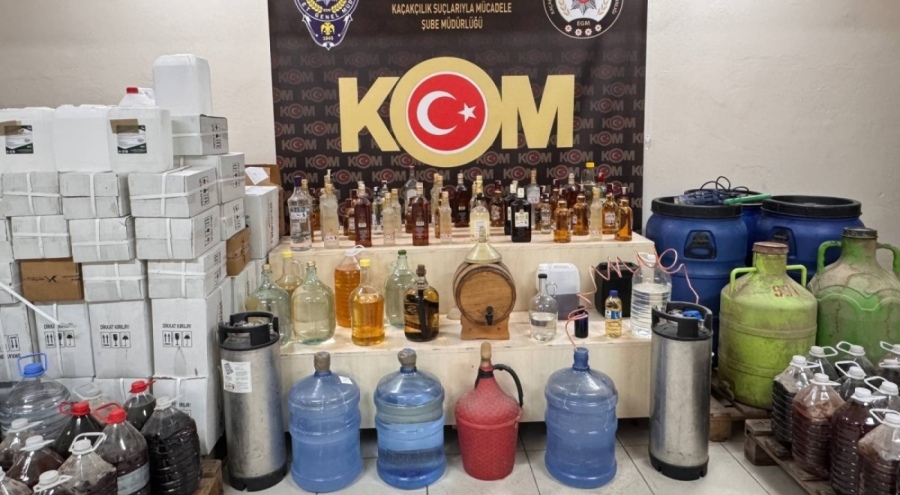 Yılbaşı öncesi sahte içki ve kaçak ürün operasyonu