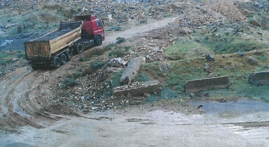 Hafriyat döken firmaya 7,5 milyon lira ceza kesildi