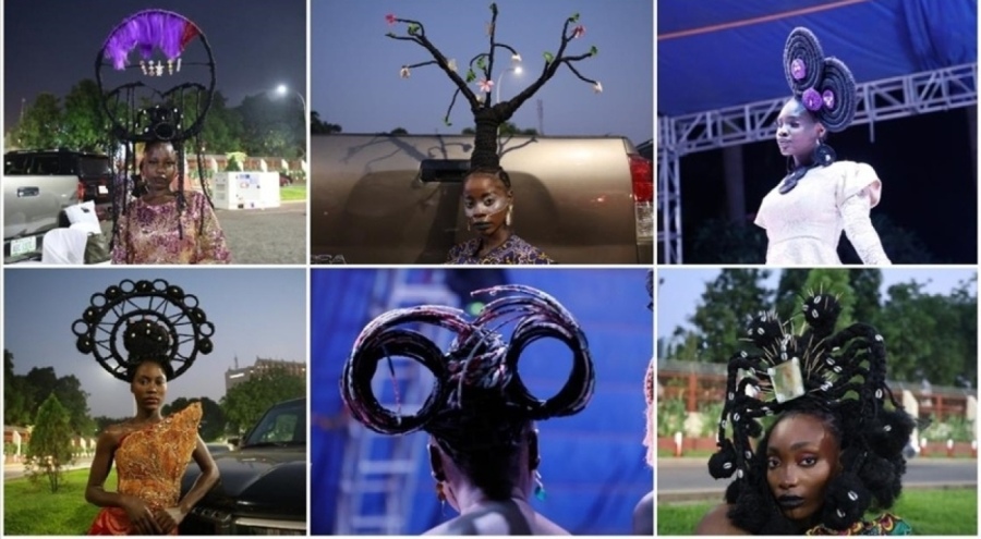 Nijerya Abuja'da Afro Saç Kültürü ve Güzellik Festivali