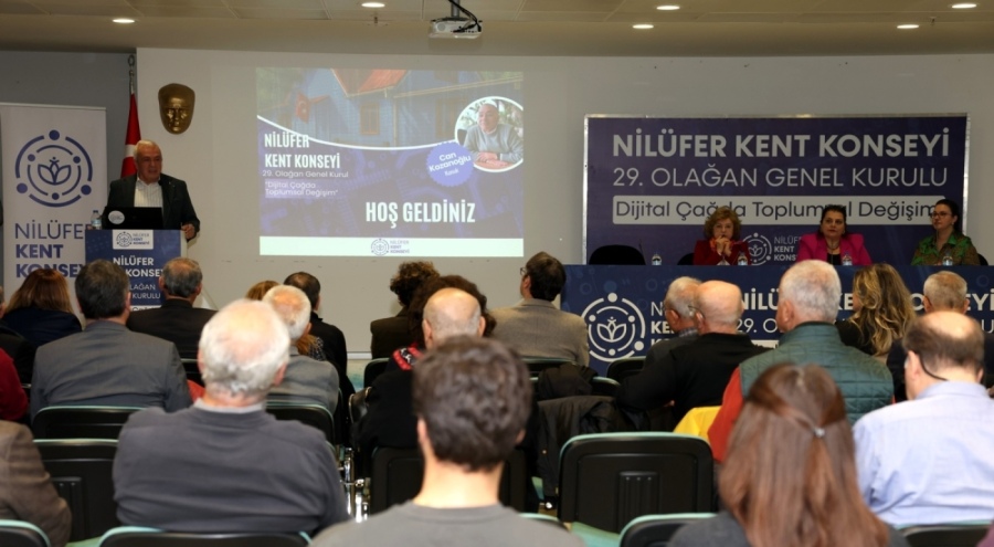 Nilüfer Kent Konseyi'nin 29'uncu Olağan Genel Kurulu'nda "Dijital Çağda Toplumsal Değişim" masaya yatırıldı