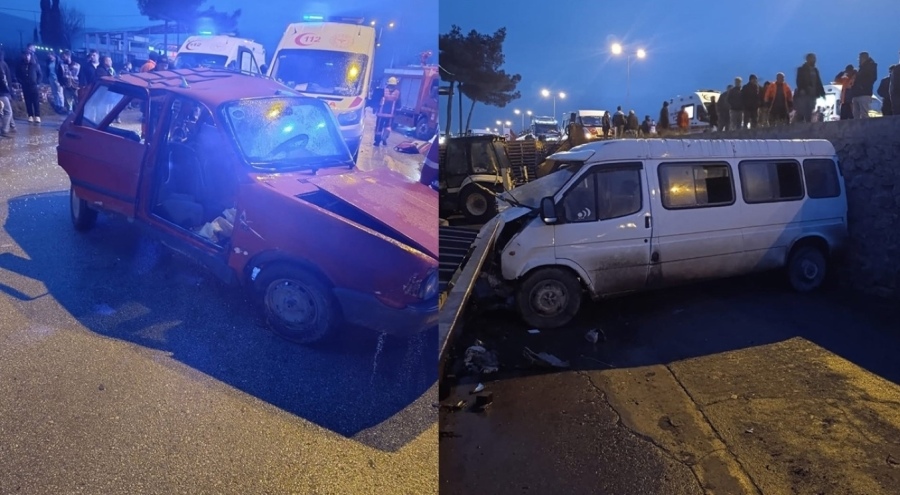 Sinop'ta servis minibüsü ile otomobil çarpıştı: 1 ölü, çok sayıda yaralı