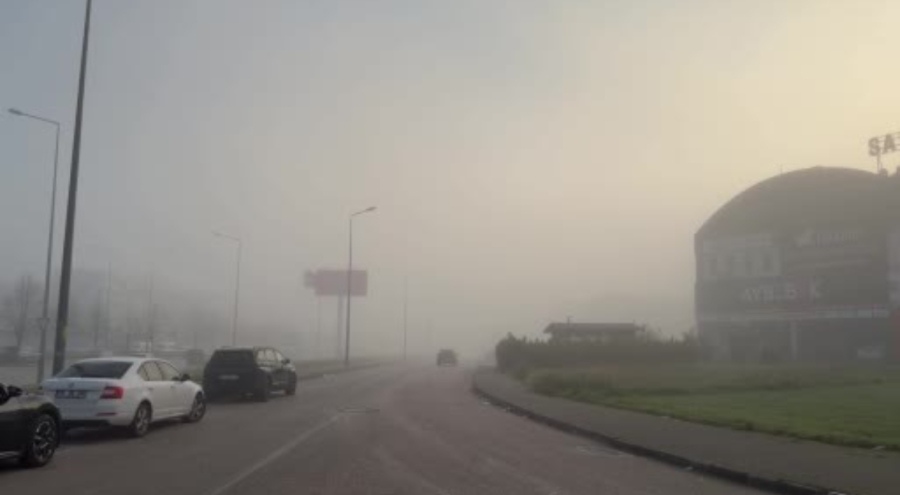 Bursa - Balıkesir yolunda yoğun sis etkili oldu