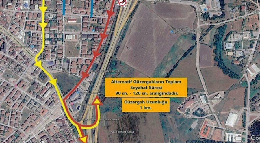 Bursa'da trafik düzenlemesi! Görükle Kavşağı'nda sola dönüşe yasak geliyor