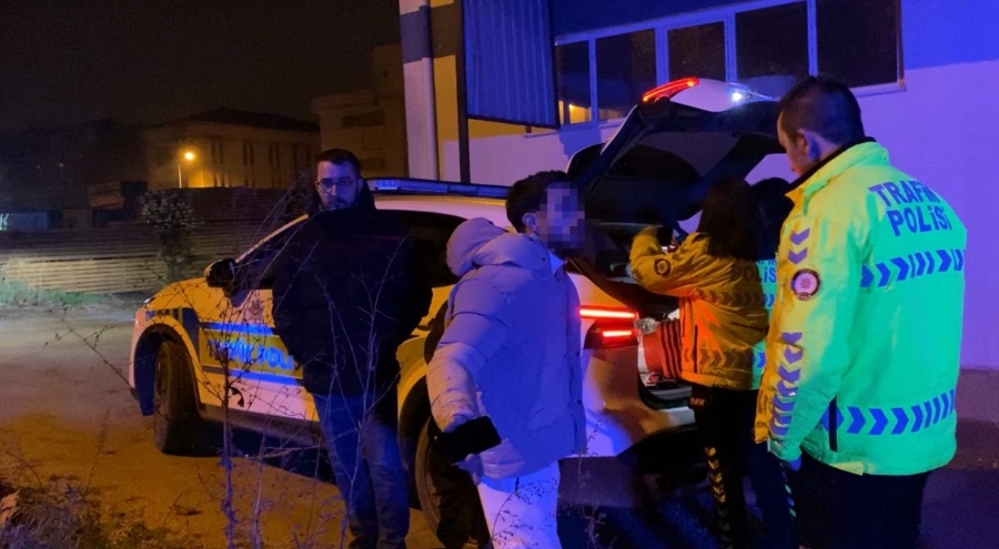 Bursa'da motosiklet sürücüsü hem ehliyetsiz hem alkollü çıktı