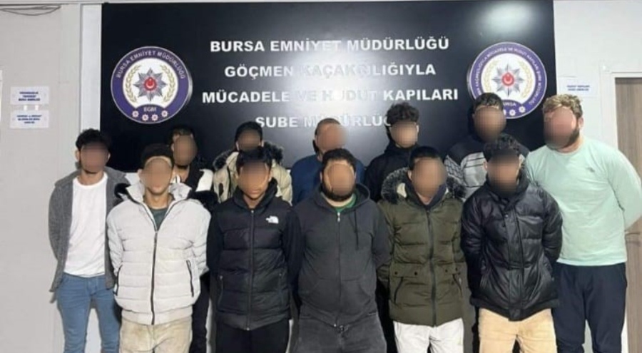 Bursa'da düzensiz göçmenlere şafak operasyonu