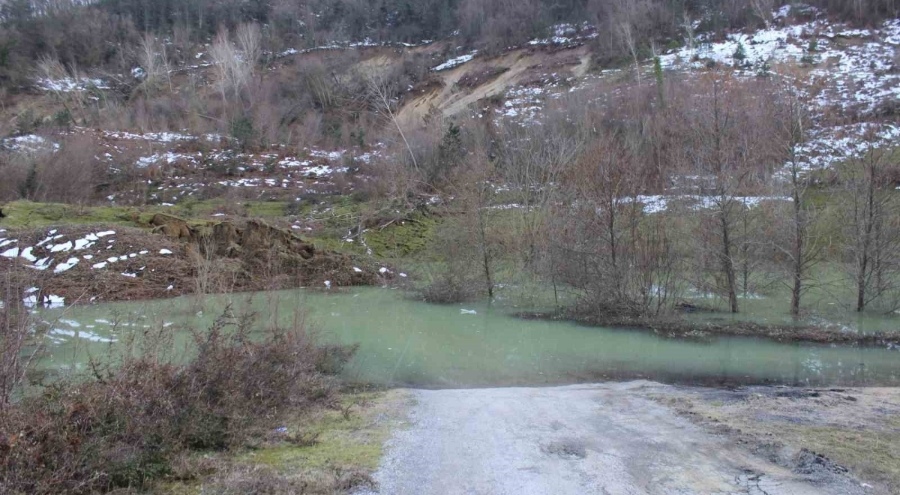 Navigasyonla yola giren sürücü faciaya ramak kala durdu